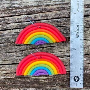 🌈 Rainbow Handcrafted polymer clay